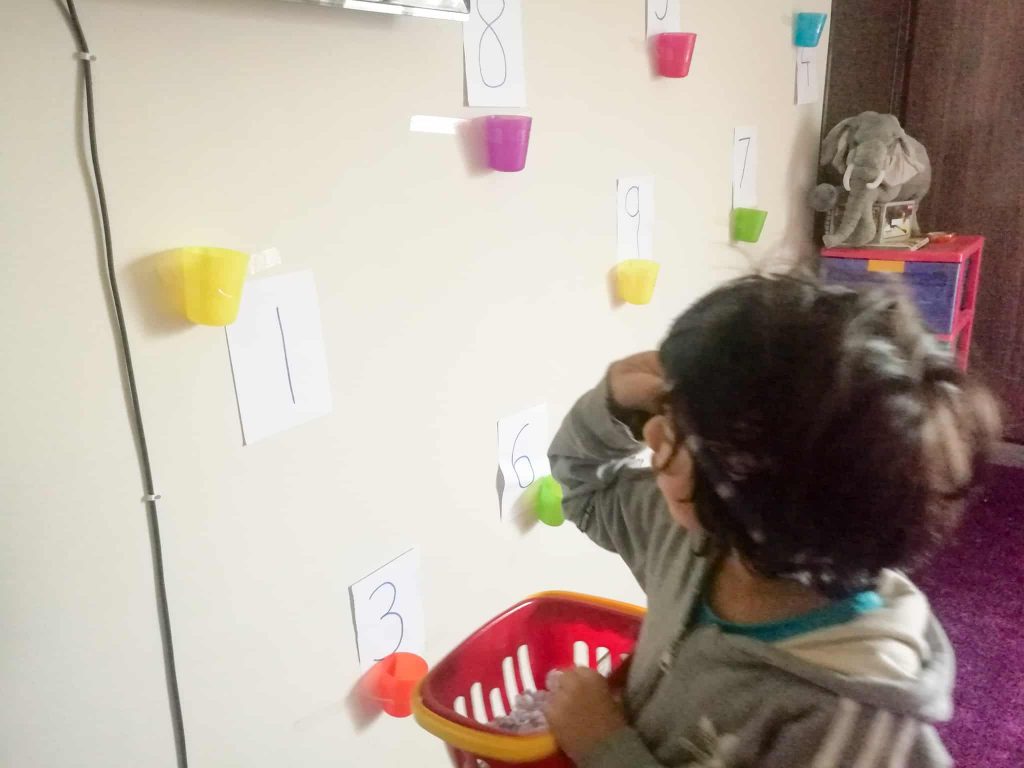 Indoor Gross Motor Activities For Preschoolers working on math