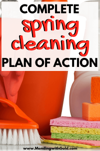 Spring cleaning? Here’s a free printable spring cleaning checklist & calendar for a simple house cleaning schedule + basic supplies, hacks & tips you will need to declutter & deep clean your home. Use the templates & list for organization of chores into planned days. Take the next 30 days as a challenge & get going! Need inspiration / motivation too? This post has everything you need to get started! #organization #organizingideas #cleaning #springcleaning #homemaking #stayathomemom #momboss