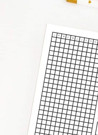 year in pixels printable productivity tracker